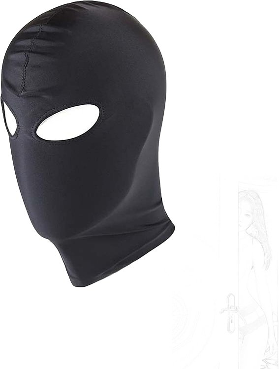 SMD Enigma, BDSM Mask Open Eyes, Μάσκα Spandex, Black