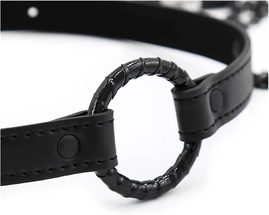 SMD Good Hoe, Mouth Gag with Nipple Clamps, BDSM Set Leather Gag and Nipple Clamps