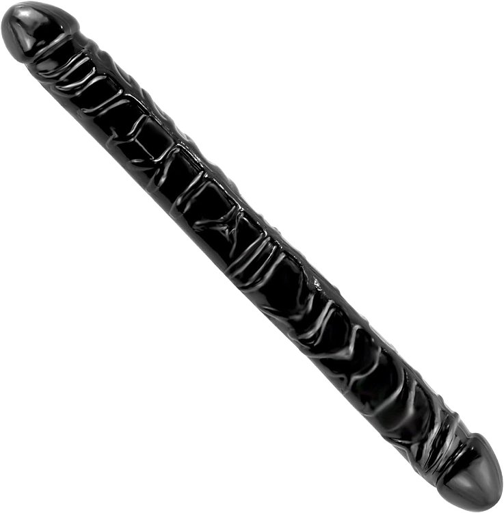 SMD The Dirty Double, Double Edged Realistic Dildo 33cm, Black
