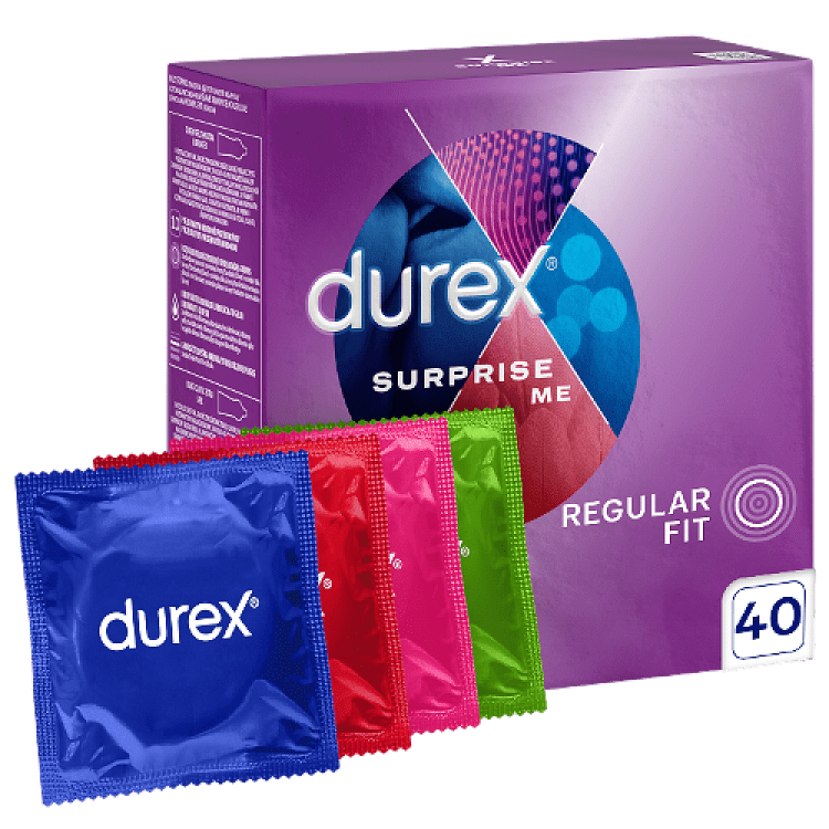 Durex Condoms Surprise Me Mix 40pcs