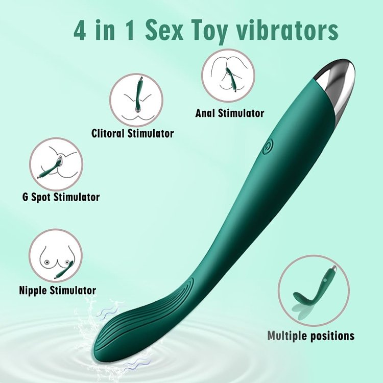 SMD G-Hook, G-Spot Vibrator Bendable με 10 Vibration Modes, Green