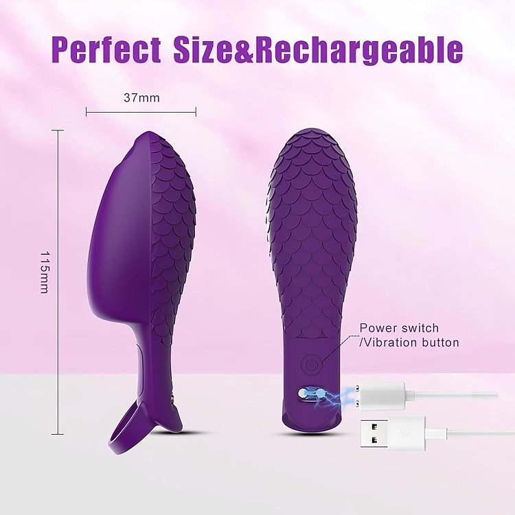 SMD Goldfinger, Finger Vibrator with 10 Vibration Modes, Δονητής Δακτύλου, Purple