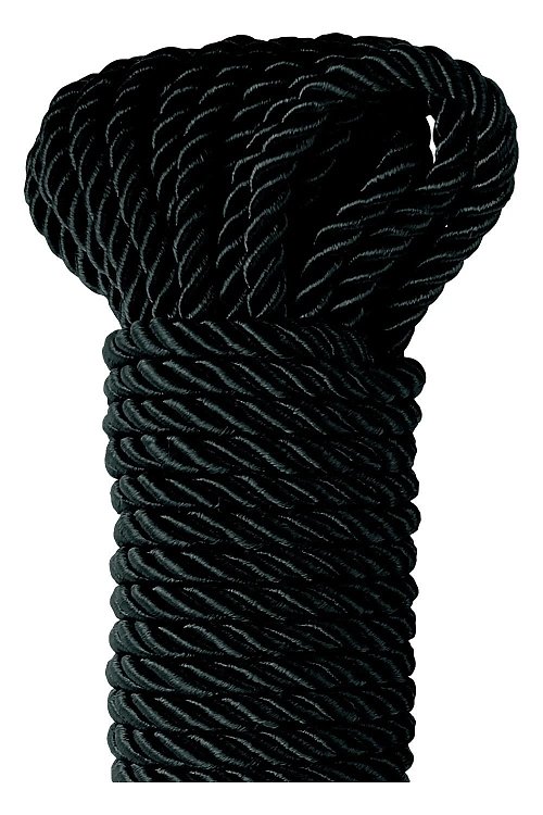 Pipedream Fetish Fantasy Series Deluxe Silk Rope 10m., BDSM Σχοινί Δεσίματος Μεταξωτό, Black