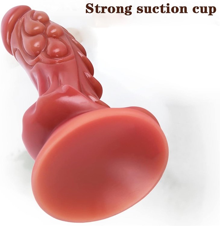 SMD Savage Monster Dildo Collection, Realistic Beast Dildo With Suction Cup, 21cm, Brown