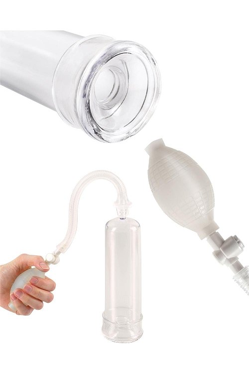 Pipedream Pump Worx Beginner's Power Pump, Τρόμπα Μεγέθυνσης Πέους, White Clear