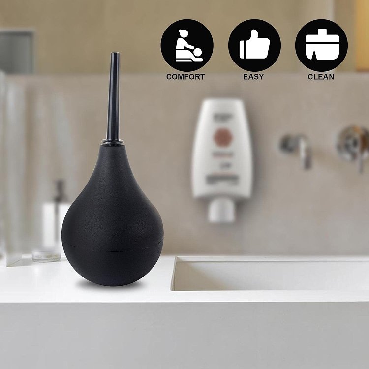 SMD Enema Bulb for Intestinal Cleansing 160ml, Internal Cleansing, Black