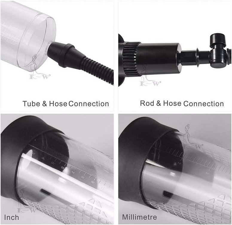 SMD The Big Man, Penis Enlargement Pump With Silicone Vagina Sleve, 25cm, Black