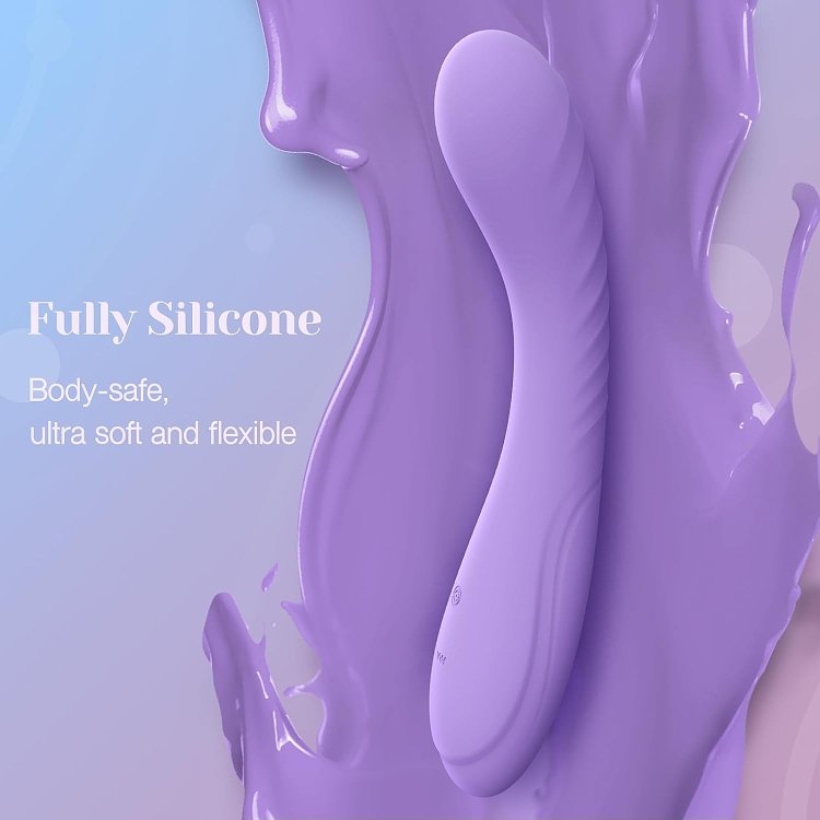 Tracy's Dog G-Vibe, Finger Shaped Silicone G-Spot Vibrator, Taro Purple
