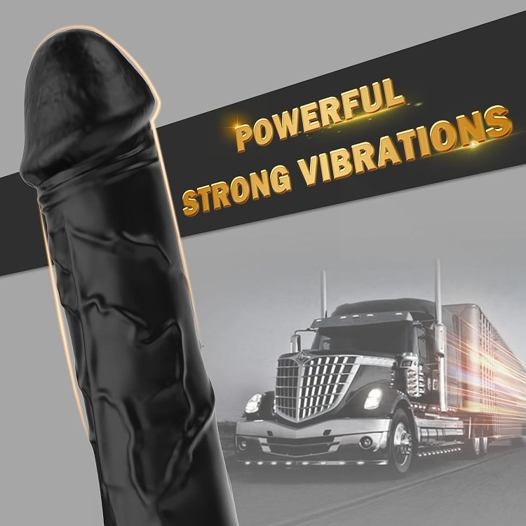 SMD Jumper Pocket, Realistic Vibrator Dildo 18cm Realistic Vibrator, Black