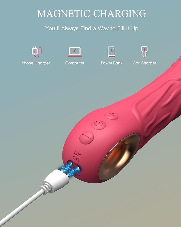 SMD Jumper-O, Realistic Vibrator Dildo 22,1cm Ρεαλιστικός Δονητής, Rose