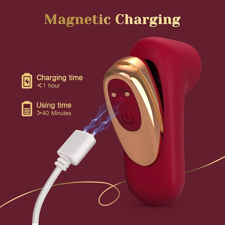 Tracy's Dog LOVE Remote Couple Interactive Kit, Dual Cock Ring, Couple & Finger Vibrator with Vibrating Bullet, Red