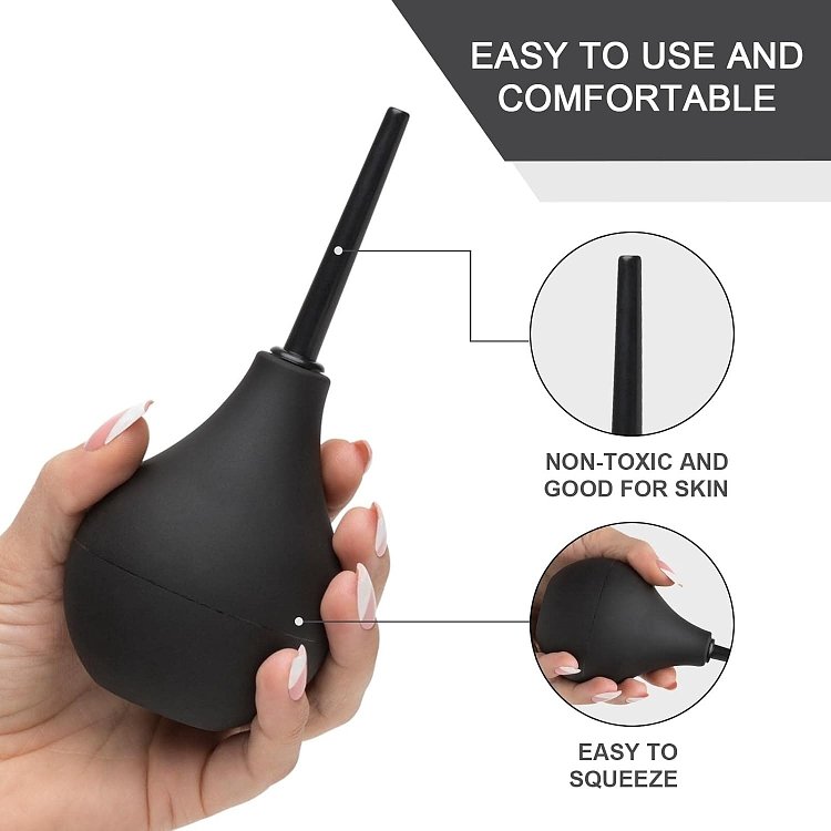 SMD Enema Bulb for Intestinal Cleansing 160ml, Internal Cleansing, Black