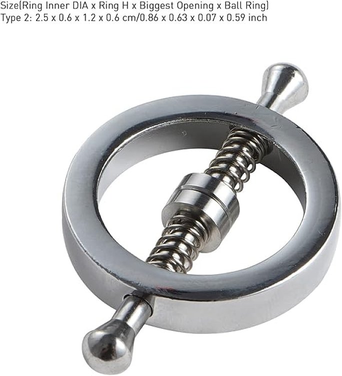 SMD Adjustable Nipple Clamps, Nipple Clamps, Silver