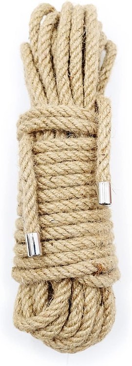 SMD Bow Tie 5m., Hemp Rope with Metal Tip, BDSM Tie Rope Cotton, Skin Color