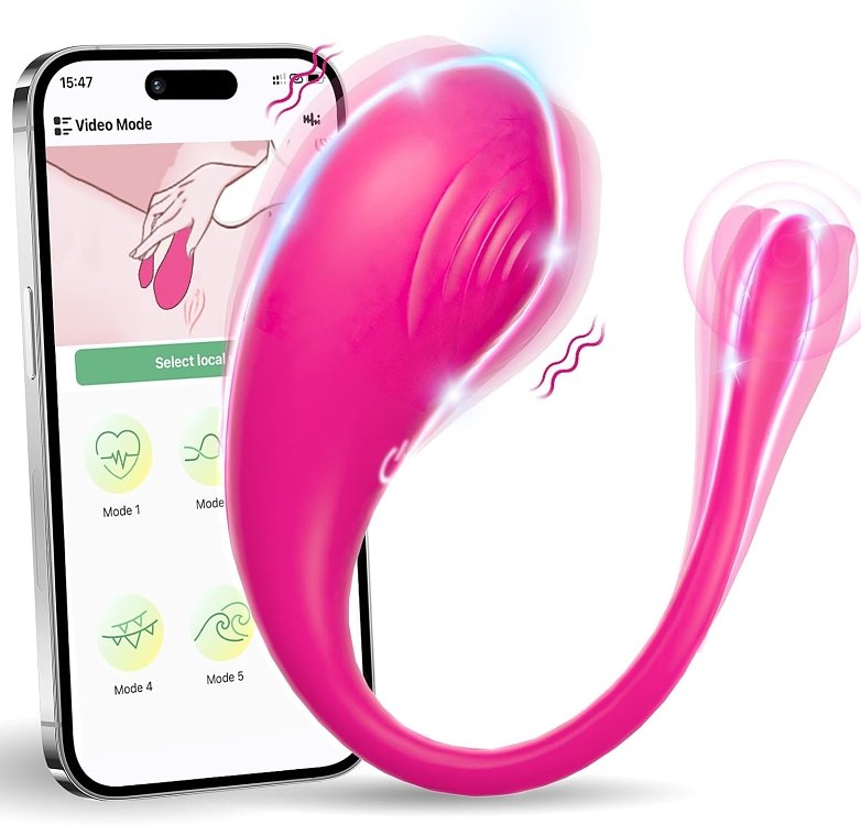 SMD Wavehead, App Controlled Vibrator for Couples, Ασύρματος Κλειτοριδικός Δονητής με Bluetooth για Ζευγάρια, Pink