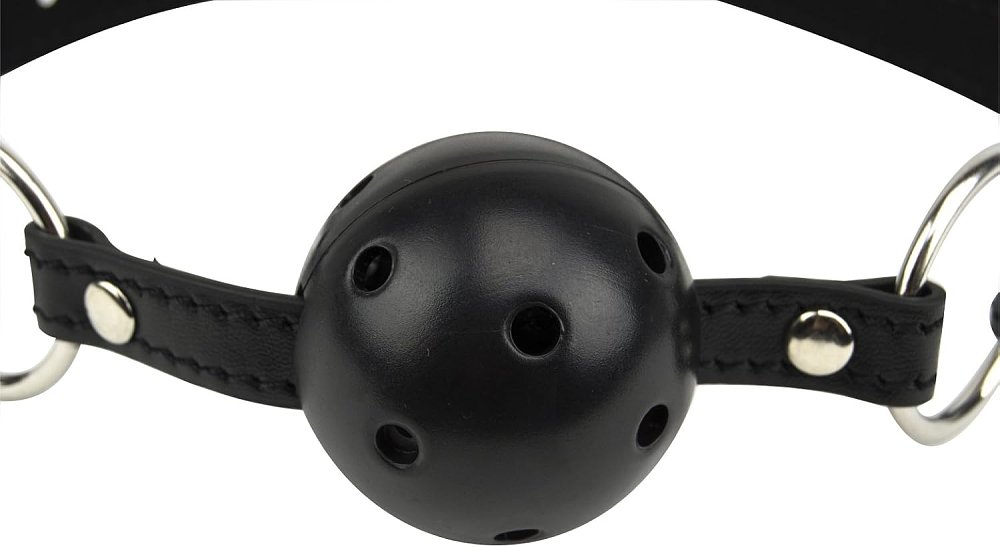 SMD Prime Fetish Breathable Ball Gag, BDSM Φίμωτρο σε Μαύρο Χρώμα