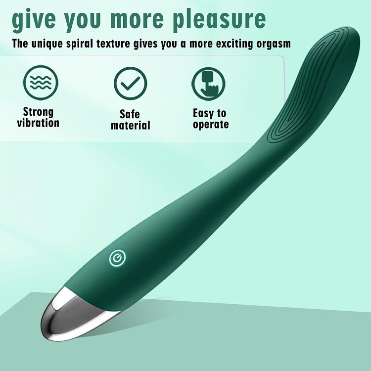 SMD G-Hook, G-Spot Vibrator Bendable με 10 Vibration Modes, Green