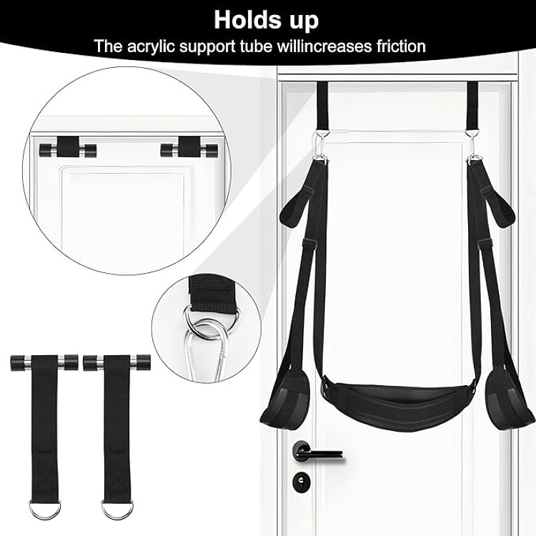 SMD Back Door, Sex Swing BDSM Κούνια, Black