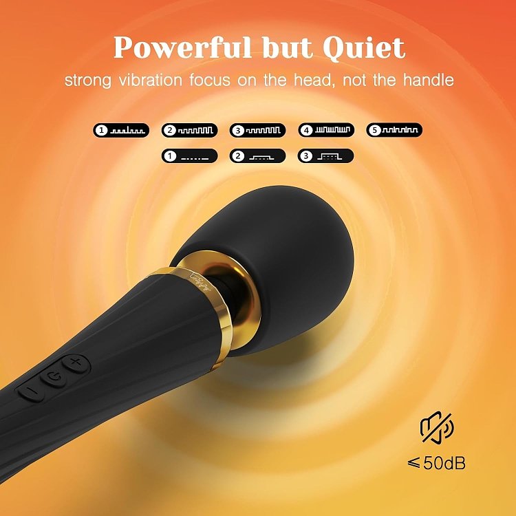 Tracy's Dog Wand Vibrator, Aσύρματος Κλειτοριδικός Δονητής, Black