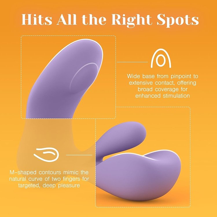 Tracy's Dog Swirlii Rotating Vibrator, Remote & Dual G-Spot & Clitoris Stimulation, Purple