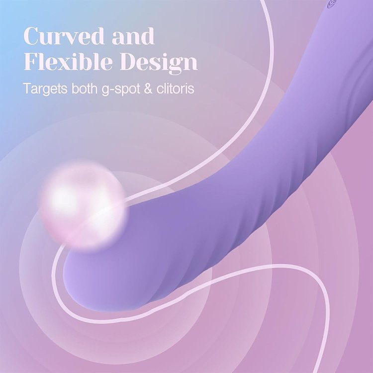Tracy's Dog G-Vibe, Finger Shaped Silicone G-Spot Vibrator, Taro Purple