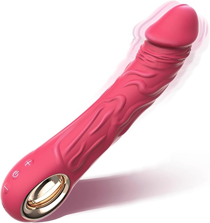SMD Jumper-O, Realistic Vibrator Dildo 22,1cm Ρεαλιστικός Δονητής, Rose