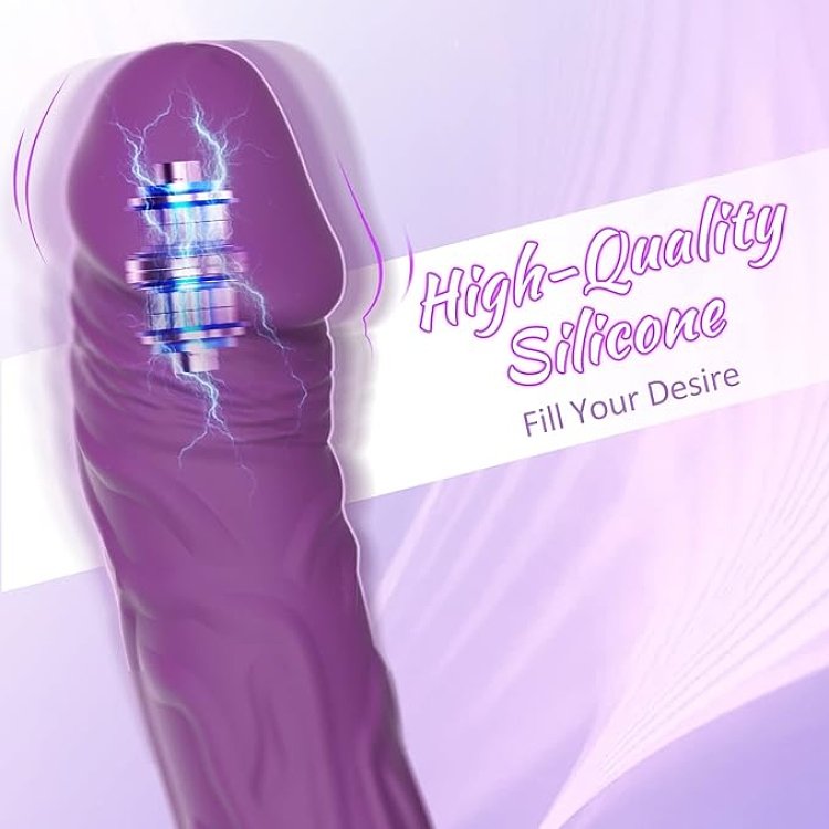 SMD Jumper-O, Realistic Vibrator Dildo 22,1cm Ρεαλιστικός Δονητής, Purple
