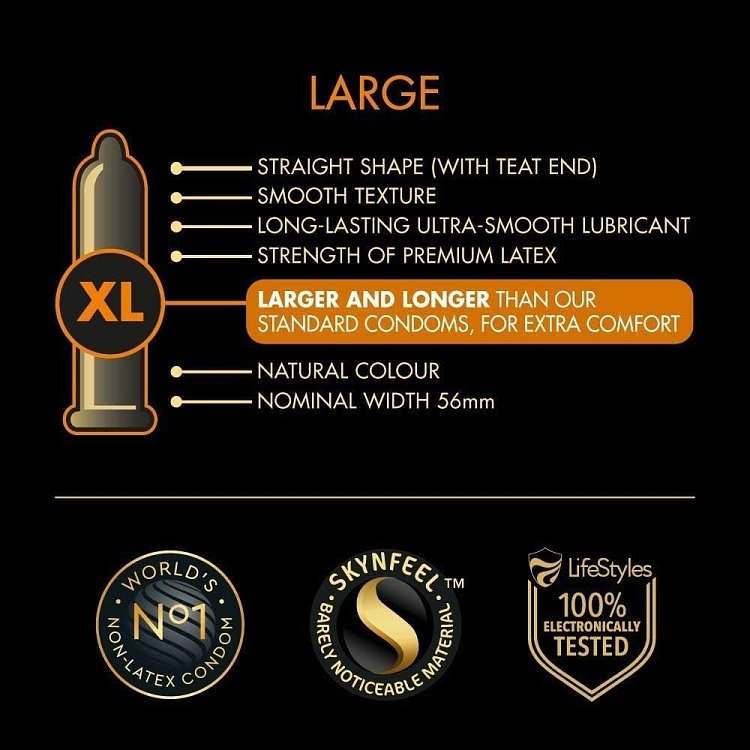 Skyn Large (King Size) Condoms 10pcs