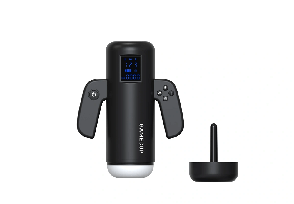 SMD Stellar Male Masturbator, Realistic Textured Vagina, 4 Sucking & 9 Vibration Modes, Black