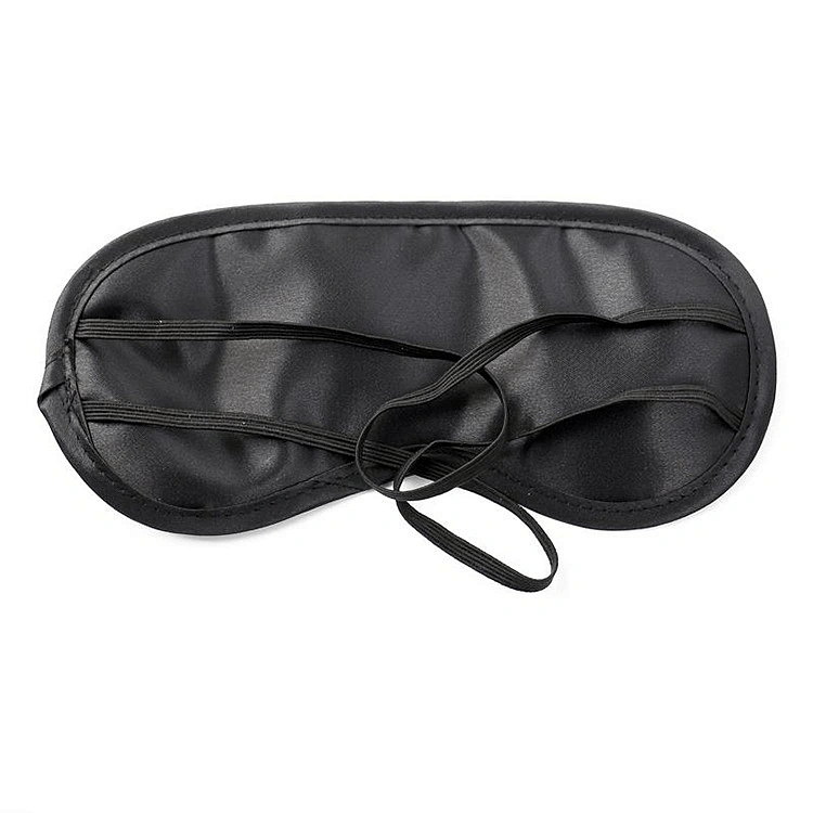 SMD Total Black, Satin Eye Mask, BDSM Mask, Black