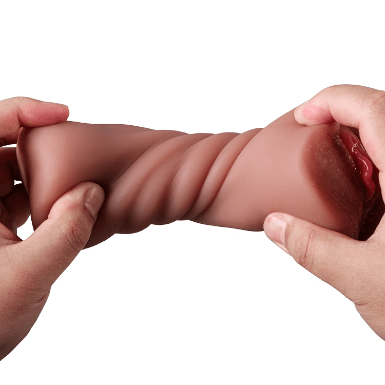 SMD Vixen Jasmine, Vagina Masturbator with 3D Textured Realistic Pussy, Brown