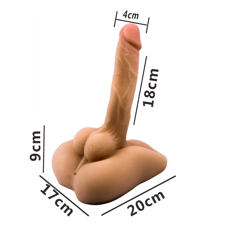 SMD Dual Fantasy, 2-in-1 Sex Doll with 19cm Dildo Bendable and Tight Anus, Flesh