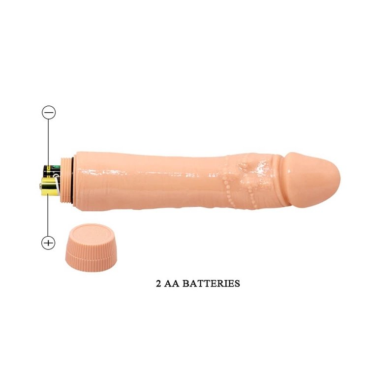SMD Rosario, Realistic Vibrator Dildo 24cm Multi-Speed, Flesh