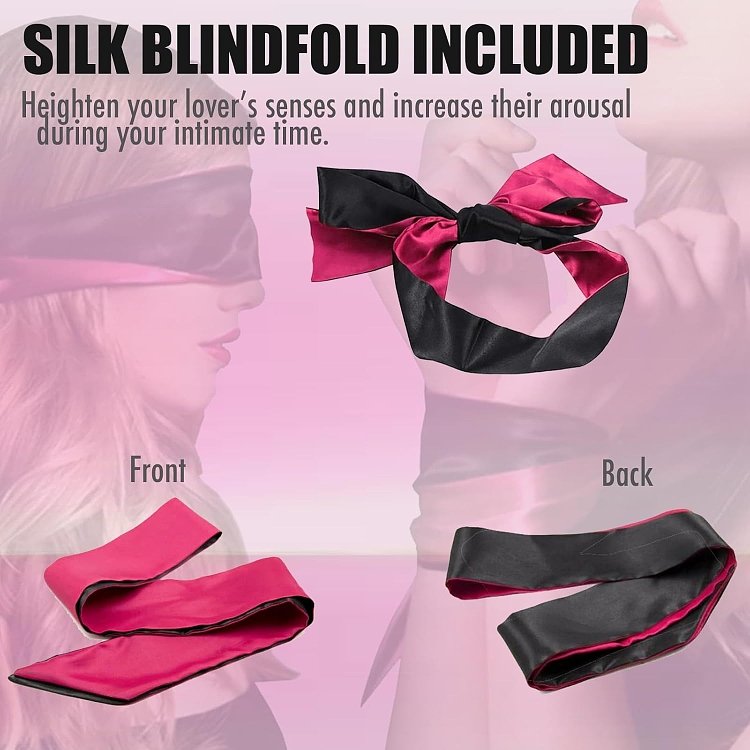 SMD Well Behaved, 4-Pack Bondage Sex Tape Set BDSM, 3 Ταινίες Δεσίματος (10m.) σετ με Μάσκα, Various Colors