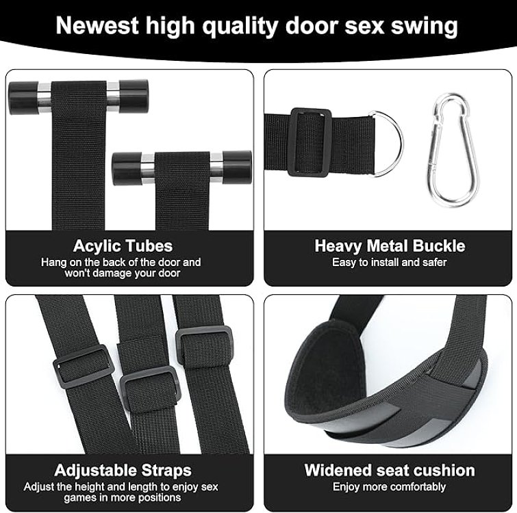 SMD Back Door, Sex Swing BDSM Κούνια, Black