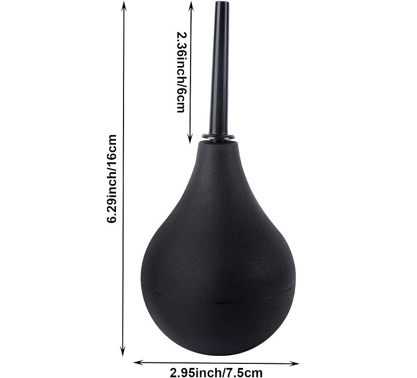 SMD Enema Bulb for Intestinal Cleansing 160ml, Internal Cleansing, Black
