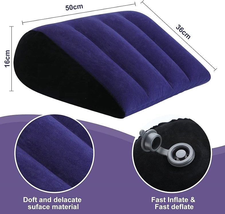 SMD G-ometry, Sex Pillow Cushion Inflatable, Blue