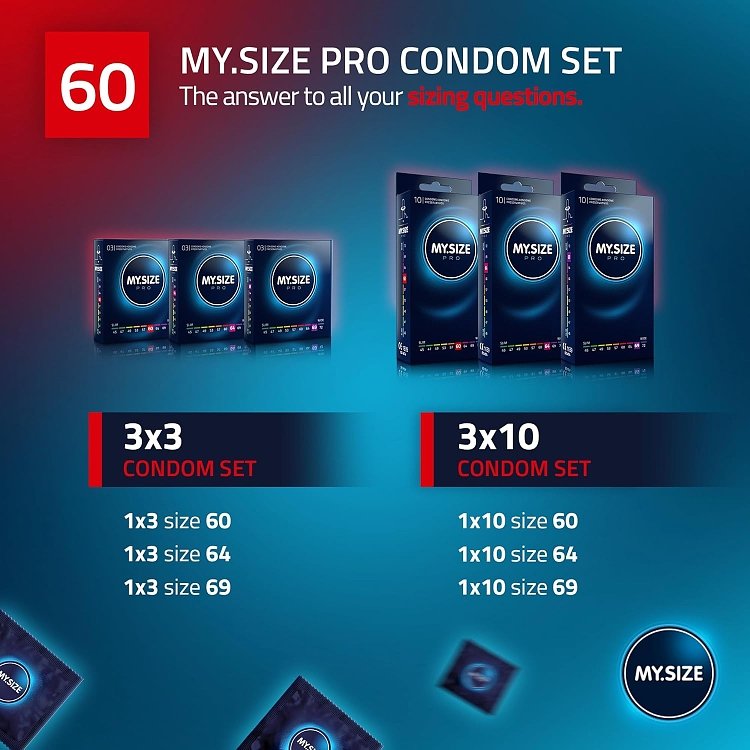 My Size Pro Condoms 60mm, Size 5 XL, 10pcs