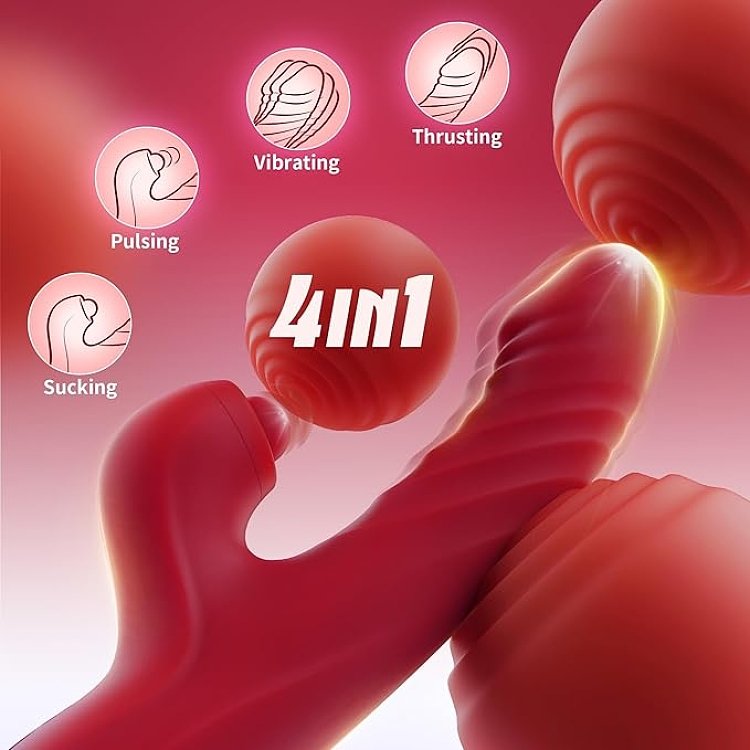 SMD Mephisto Clitoral Stimulation and G Spot Vibrator 2-in1 Realistic Vibrator Dildo 22,5cm με App, Thrusting & Licking Function