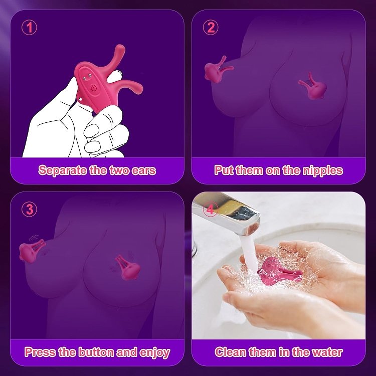 SMD Smooth Operator, 2-in-1 Nipple Stimulator & Clitoral Vibrator, Κλειτοριδικός Δονητής & Δονούμενοι Σφιγκτήρες Θηλών, Pink