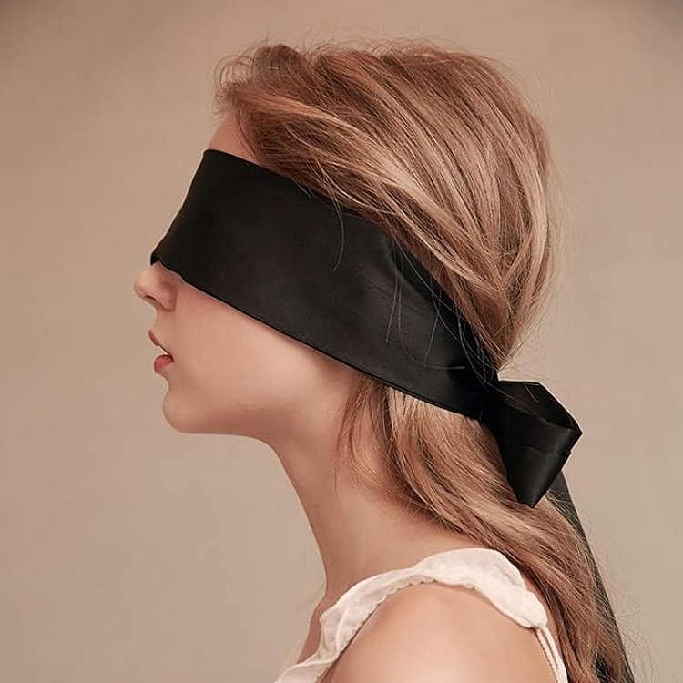 SMD Prime Instinct - Satin BDSM Eye Mask, 150cm, Black