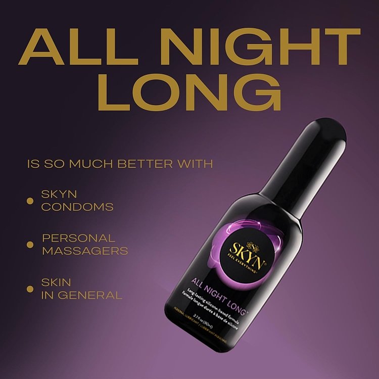 Skyn All Night Long, Silicon-Based Long Lasting Lube, Λιπαντικό 80ml