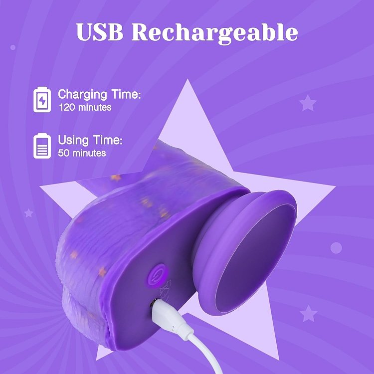 Tracy’s Dog JeliVoy Realistic Dildo 23.5cm με Remote, Λειτουργία Thrusting & Heating, Purple