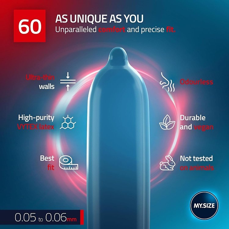 My Size Pro Condoms 60mm, Size 5 XL, 10pcs