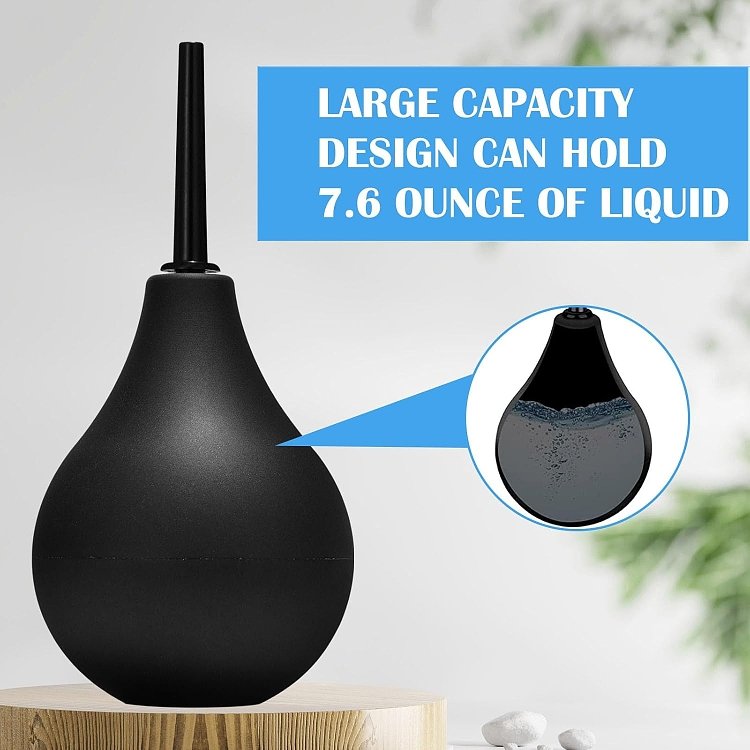 SMD Enema Bulb for Intestinal Cleansing 160ml, Internal Cleansing, Black