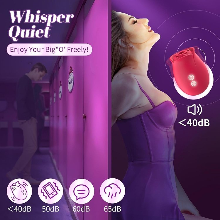 SMD Dessert Rose Single, Αναρροφητής Αιδοίου με 9 Intensities, Pink