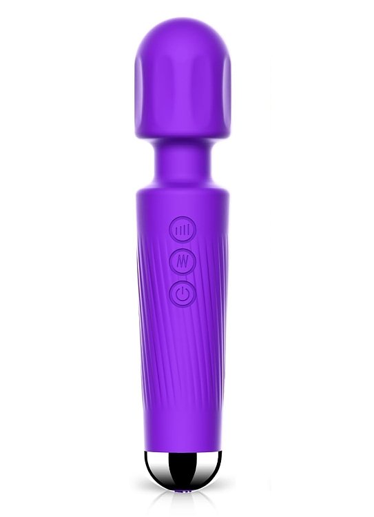 SMD Vibrator Wand, Σετ Ασύρματος Κλειτοριδικός δονητής και Λιπαντικό 200ml , 20 Vibrations & 8 intensities, Purple