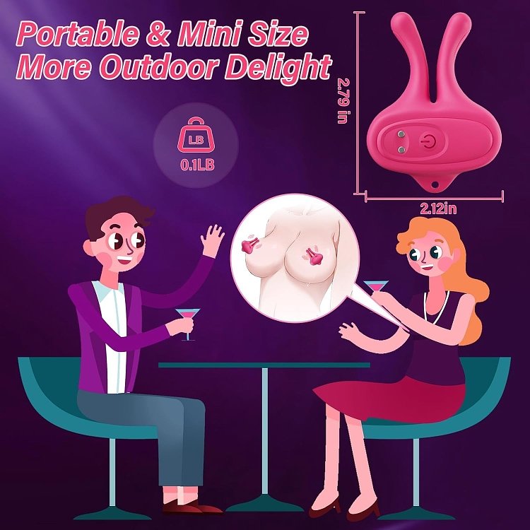 SMD Smooth Operator, 2-in-1 Nipple Stimulator & Clitoral Vibrator, Κλειτοριδικός Δονητής & Δονούμενοι Σφιγκτήρες Θηλών, Pink