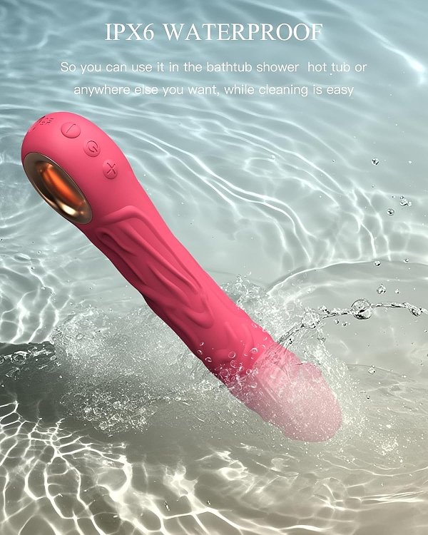 SMD Jumper-O, Realistic Vibrator Dildo 22,1cm Ρεαλιστικός Δονητής, Rose
