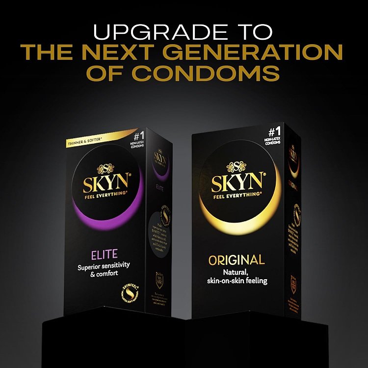 Skyn Extra Lube Condoms without Latex, Maximum Comfort 10pcs